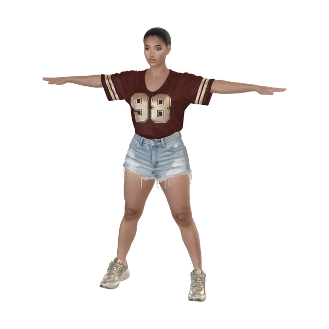 Modello 3D T-pose the upperbody. A-pose the lower body. give character bald/buzzcut hairstyle.…, generato dall’IA