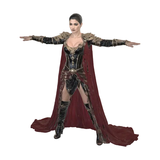 3D model for T-pose the upperbody. A-pose the lower body. Give character buzzcut/short hairstyle. Remove jewelry and earrings.