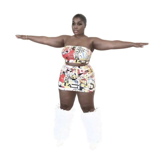 Modello 3D T-pose the upperbody. A-pose the lower body. Give character buzzcut/short hairstyle.…, generato dall’IA