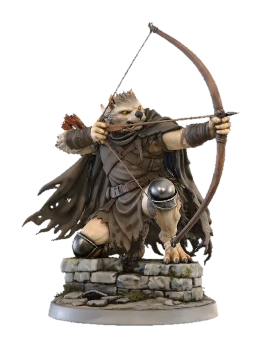 Gnoll Archer Scout - Ranger 的 AI 生成 3D 模型