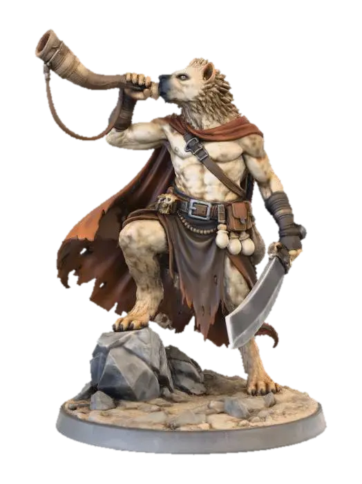 Herald of the Wild - Characterplayer 3D model, vytvořený pomocí AI