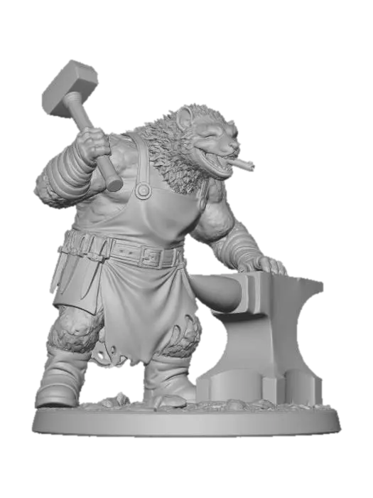 3D model for Gnoll Blacksmith