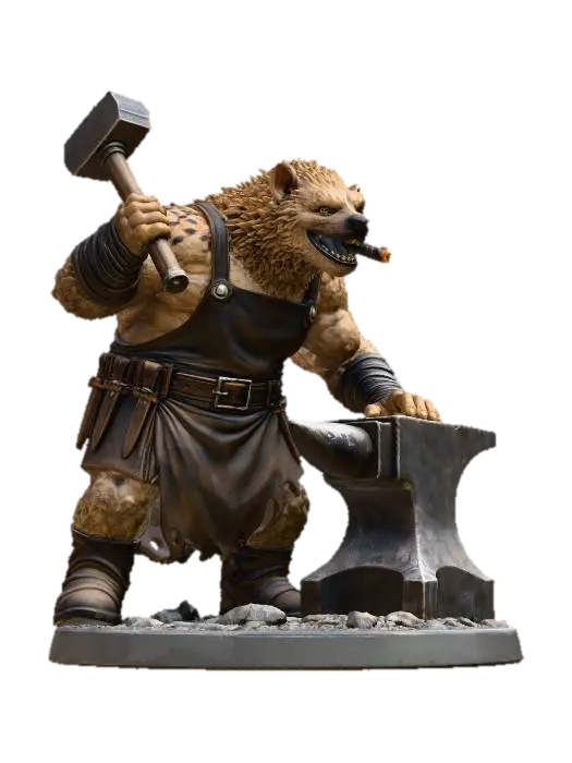 3D model for Gnoll Blacksmith