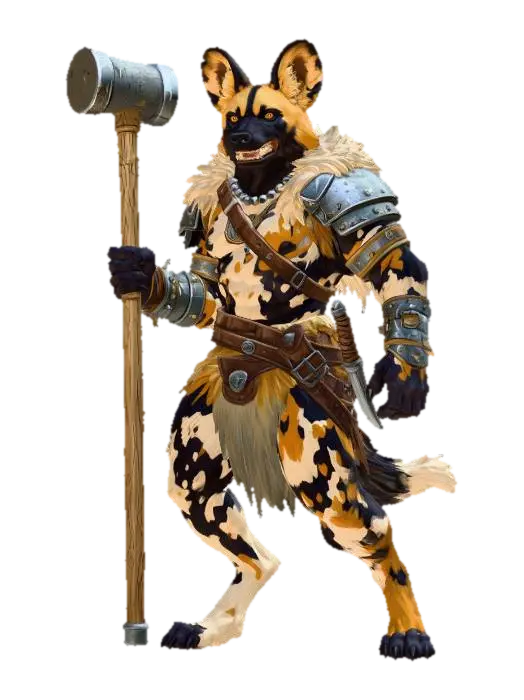 Warhammer Gnoll 3D model, vytvořený pomocí AI