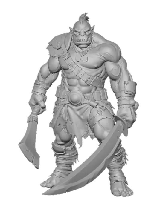 3D model for Heavy Blade Orc Warrior