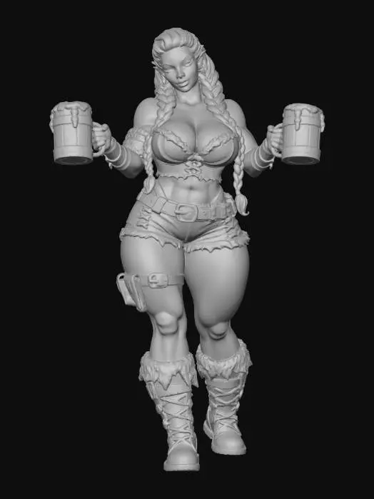 3D model for Sultry Orc Bar Maid