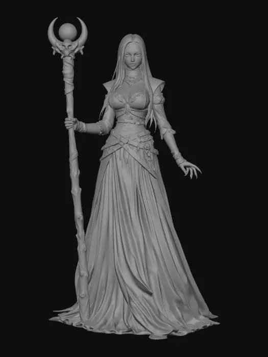 3D model for Crimson Enchantress of the Moonstaff