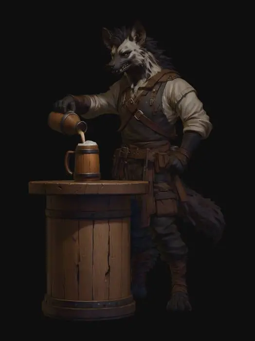 3D model for Gnoll Bartender