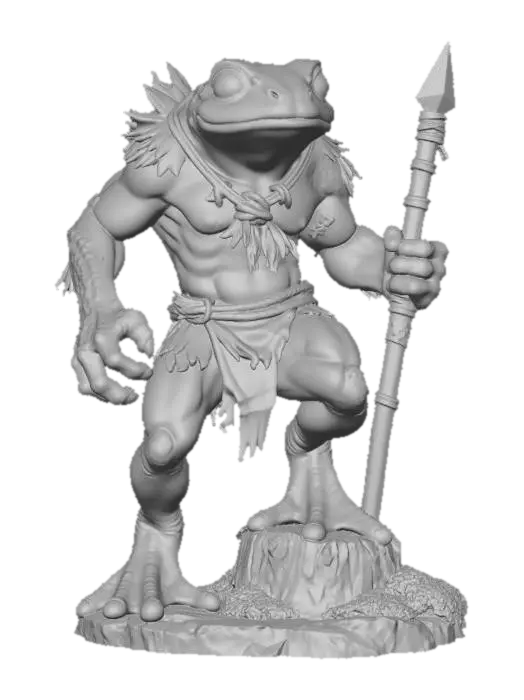 3D model for Grung Warrior Blue Cast