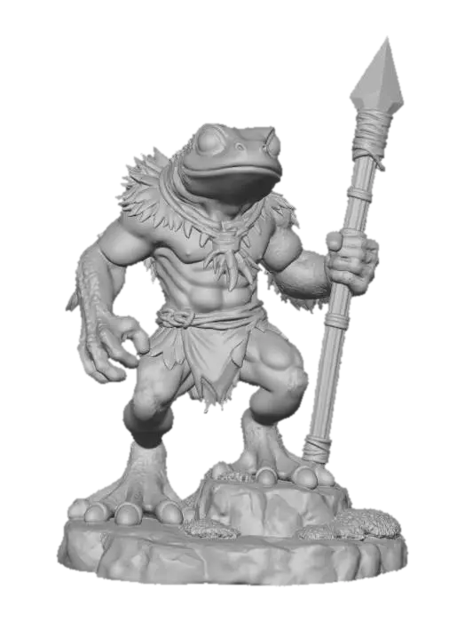 3D model for Grung Spearman Blue Cast