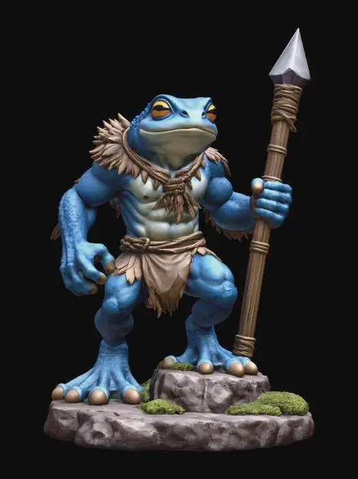 3D model for Grung Spearman Blue Cast