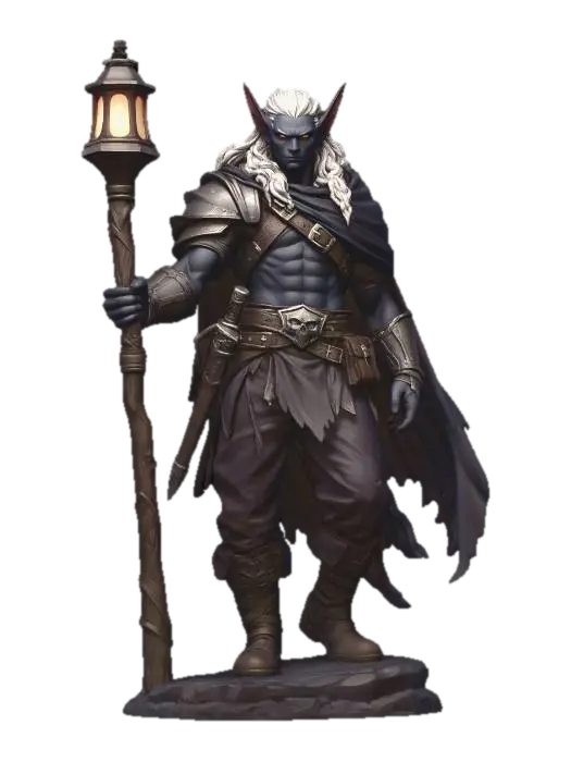 3D model for Drow Wandering Druid