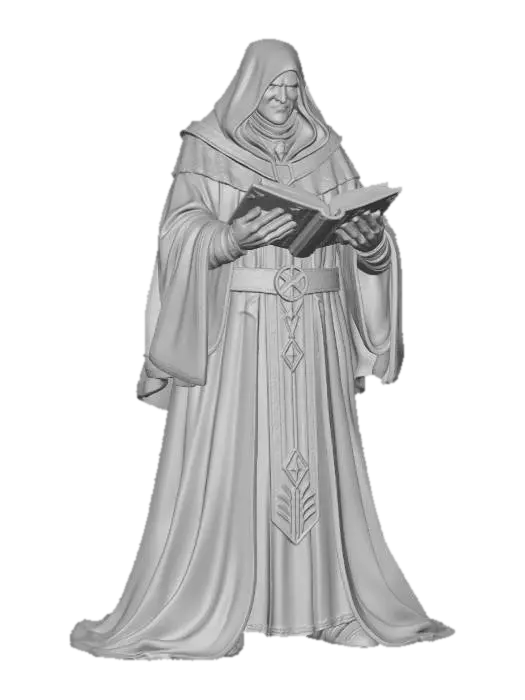 3D model for Skull Clan Cultist Tome Reader