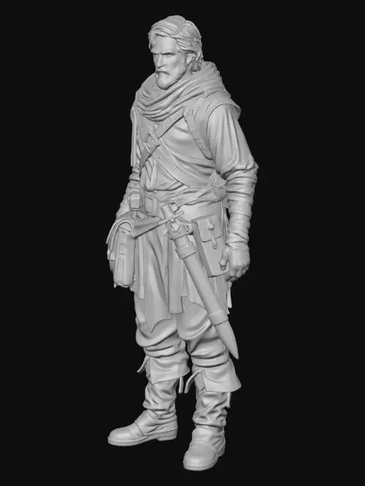 3D model for Desert Wanderer
