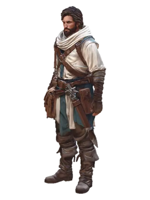 Desert Wanderer - Scout 3D model, vytvořený pomocí AI