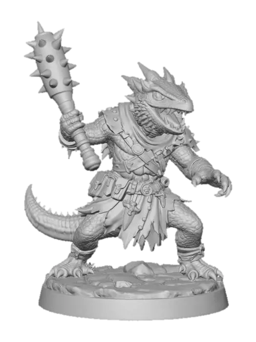 3D model for Kobold Club Warrior