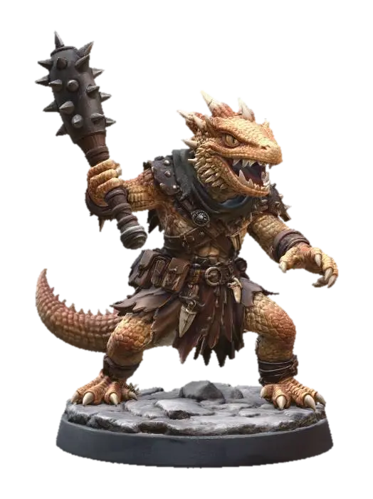 3D model for Kobold Club Warrior