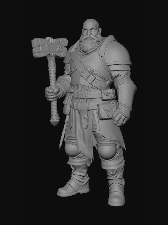 3D model for Ironhammer Warlord