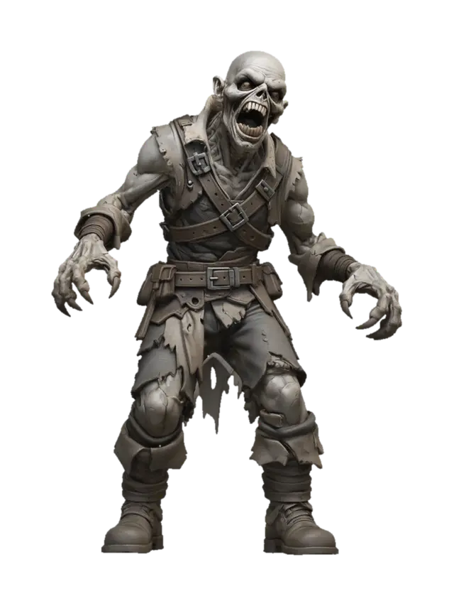 Undying Marauder - Ghoul 3D model, vytvořený pomocí AI