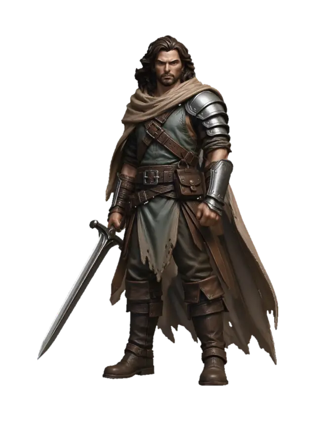 Ironbound Wanderer 3D model, vytvořený pomocí AI
