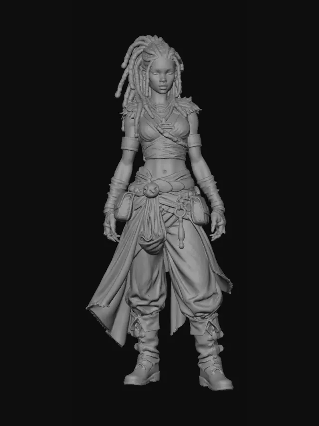 3D model for Desert Dread Warrior