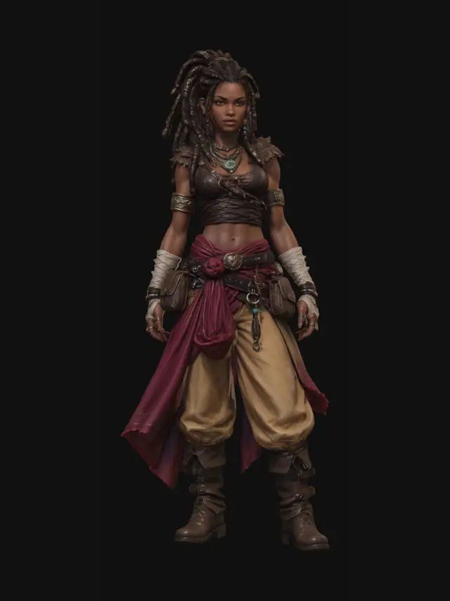 3D model for Desert Dread Warrior