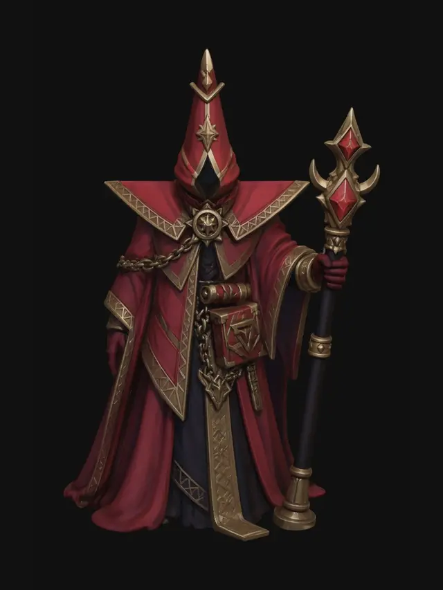 3D model for Crimson Archmage