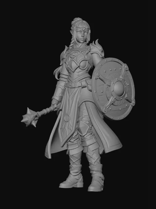 3D model for Stormhold Shieldmaiden