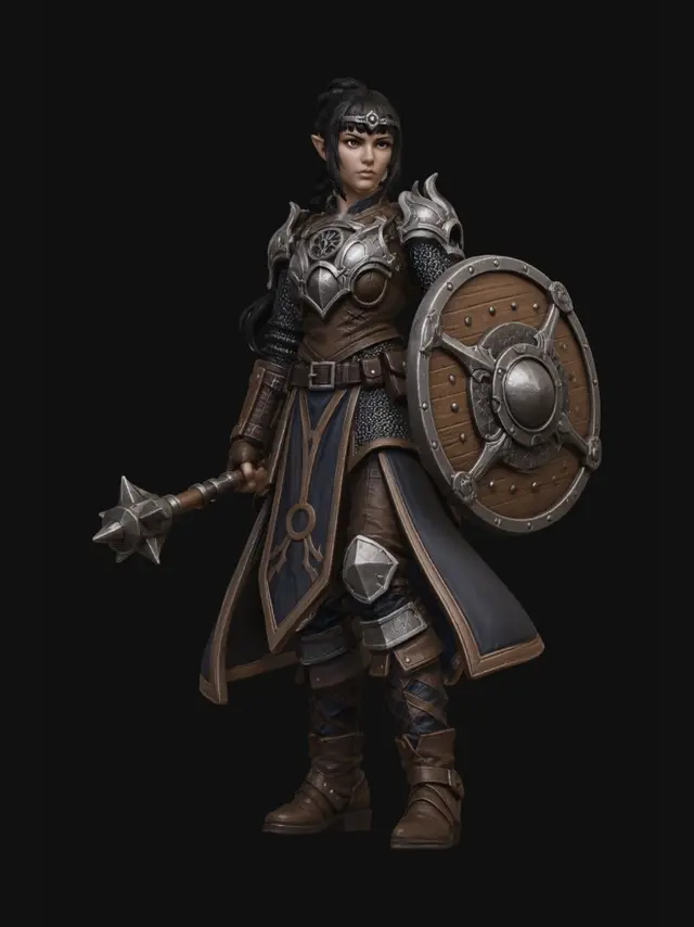 3D model for Stormhold Shieldmaiden
