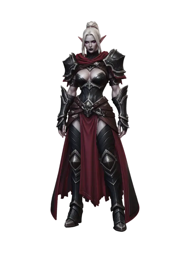 Crimson Sentinel - Defender 3D model, vytvořený pomocí AI