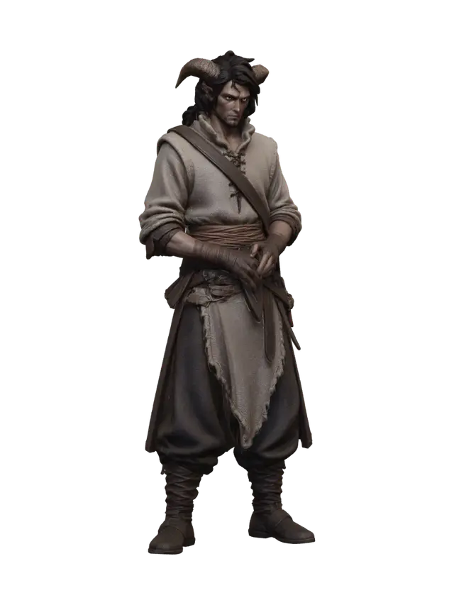 3D model for The Horned Wanderer