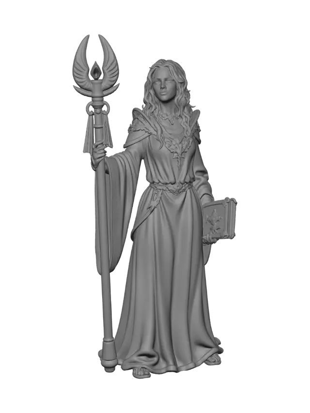3D model for Winged Flame Priestess