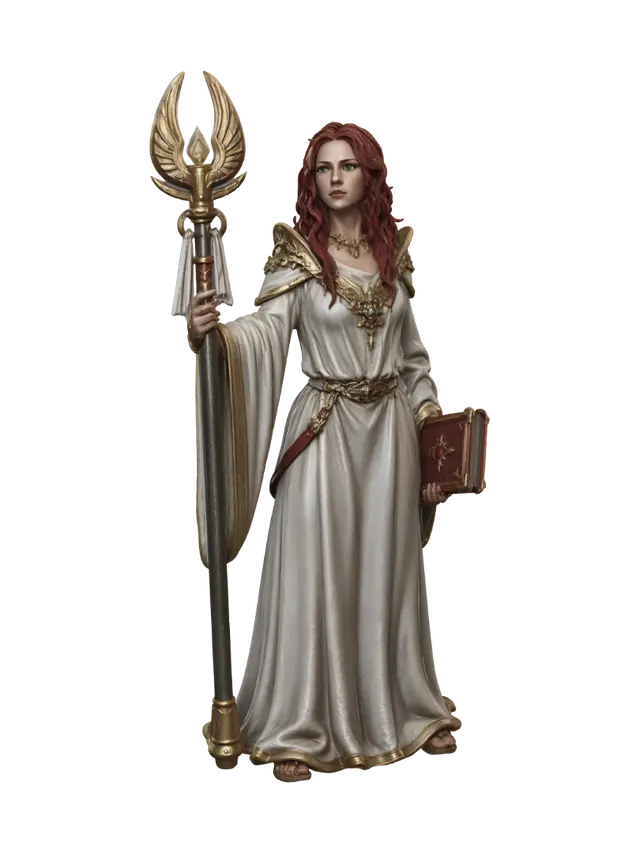 3D model for Winged Flame Priestess