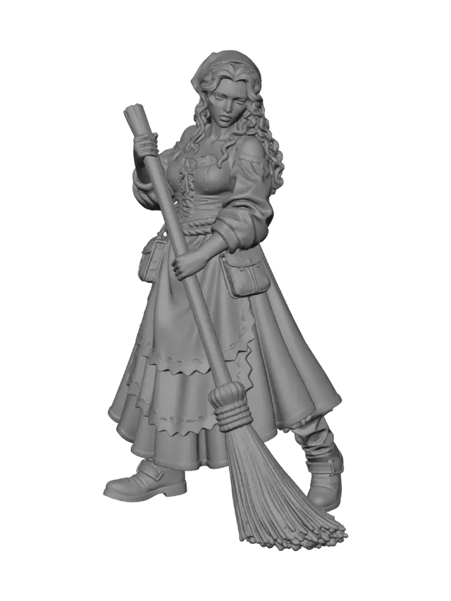 3D model for Broom-Wielder