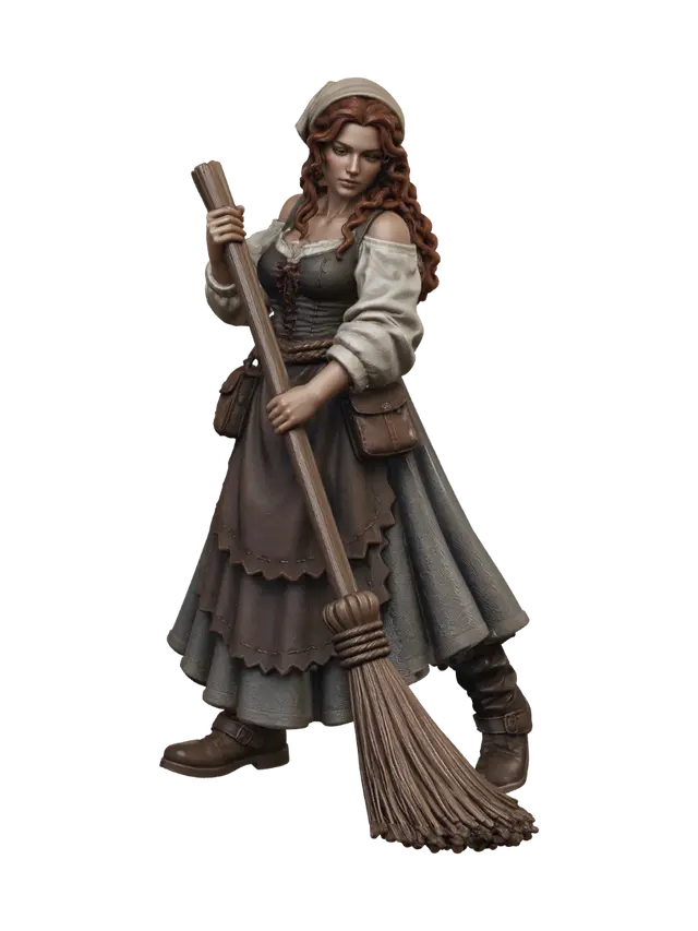 3D model for Broom-Wielder