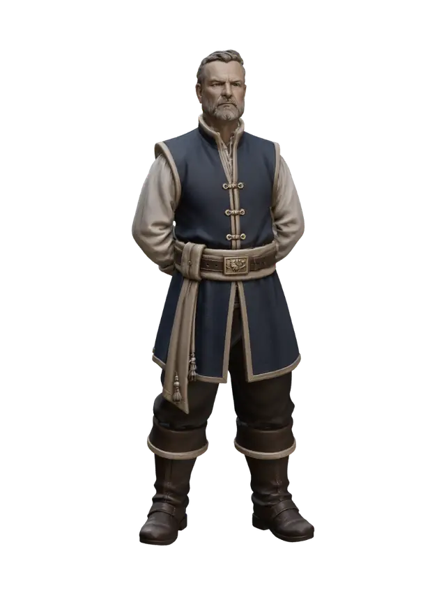 3D model for Blue Vestment Knight