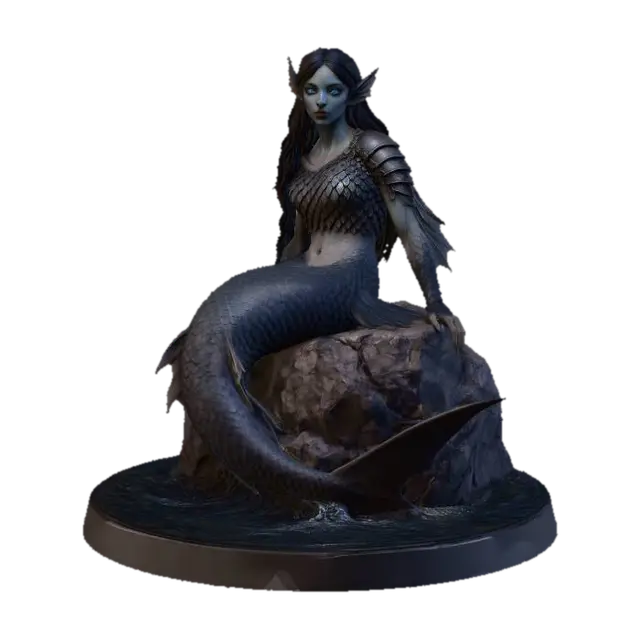3D model for Dark Mermaid
