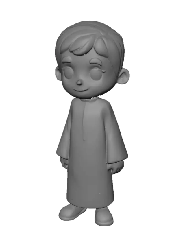 3D model for Young Boy in a Thobe