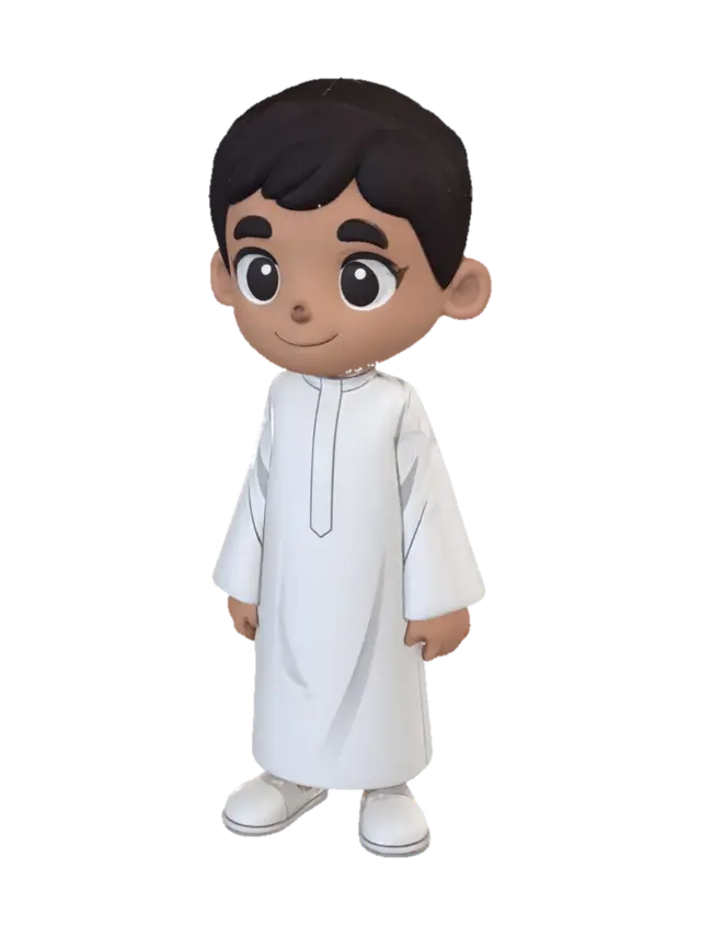 3D model for Young Boy in a Thobe