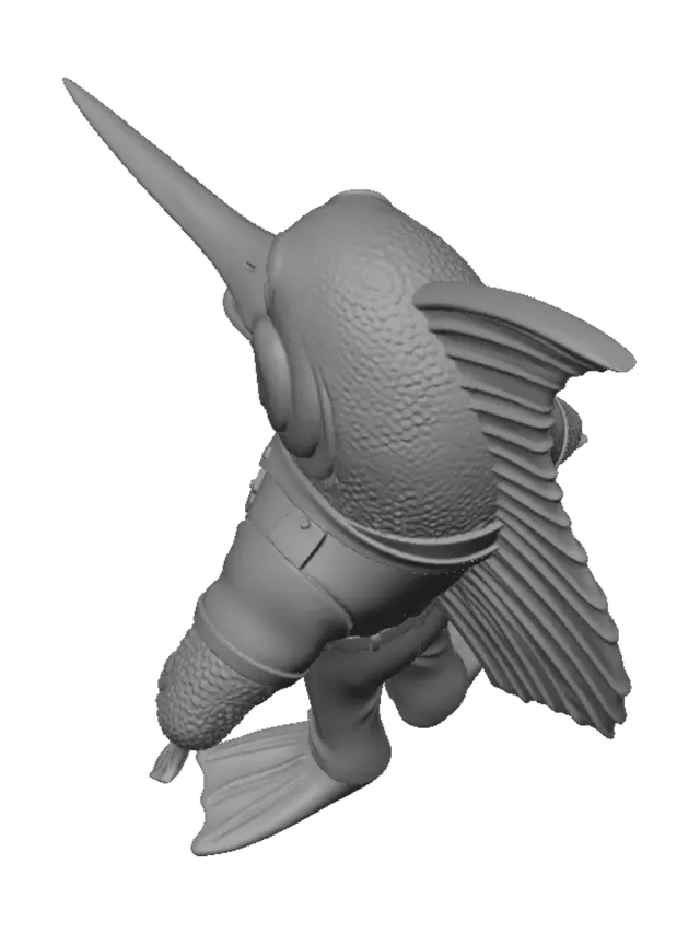 3D model for Captain Fin
