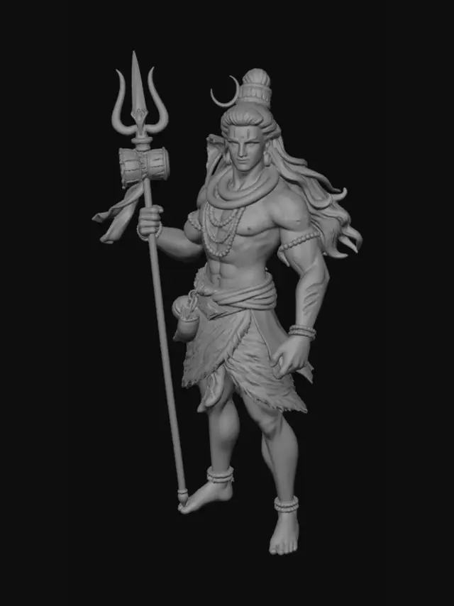 3D model for A lord shiva in 3d animation cartoon