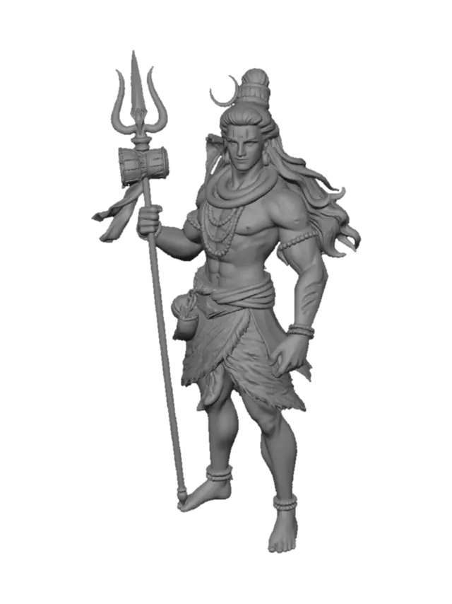 3D model for A lord shiva in 3d animation cartoon
