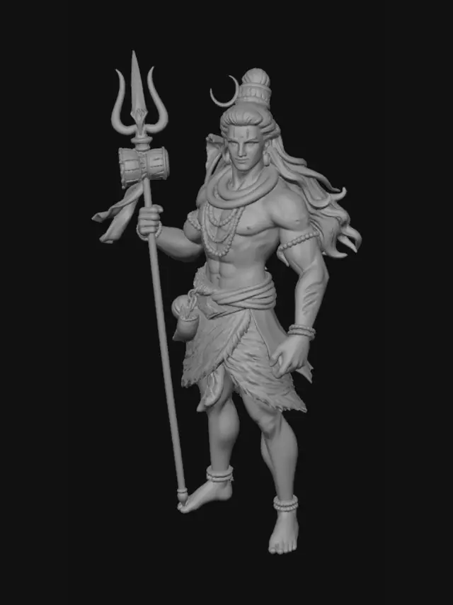 3D model for A lord shiva in 3d animation cartoon