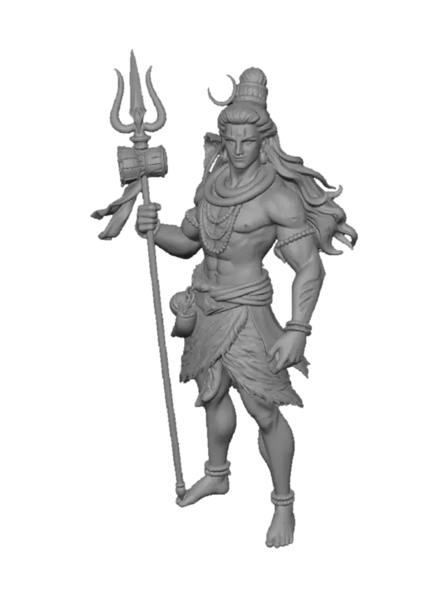 3D model for A lord shiva in 3d animation cartoon