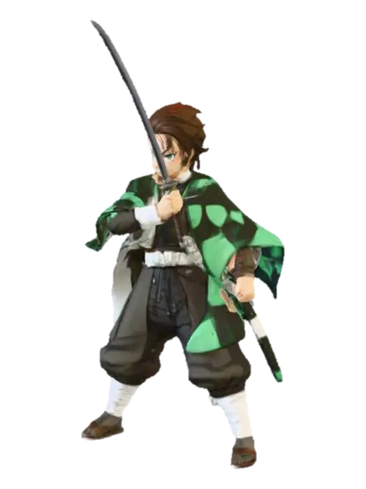Samurai Spirit - Kimetsunoyaiba 3D model, vytvořený pomocí AI