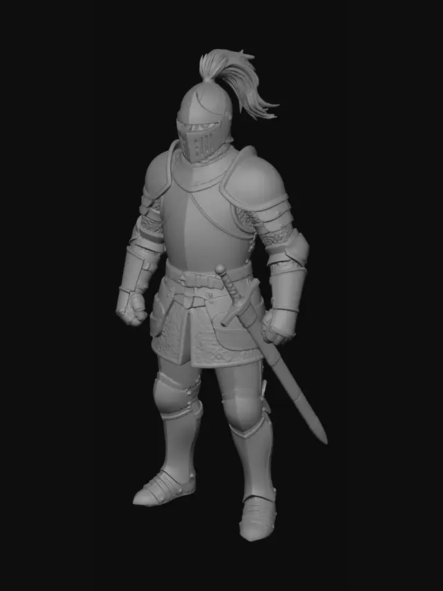 3D model for Azure Crest Knight
