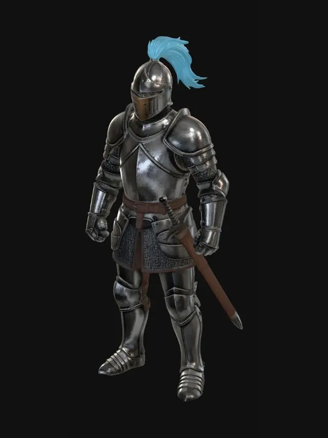 3D model for Azure Crest Knight