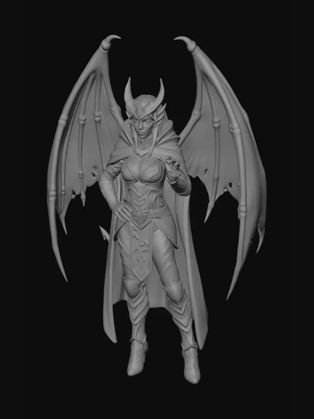 3D model for Crimson Wings of the Dark Sorceress