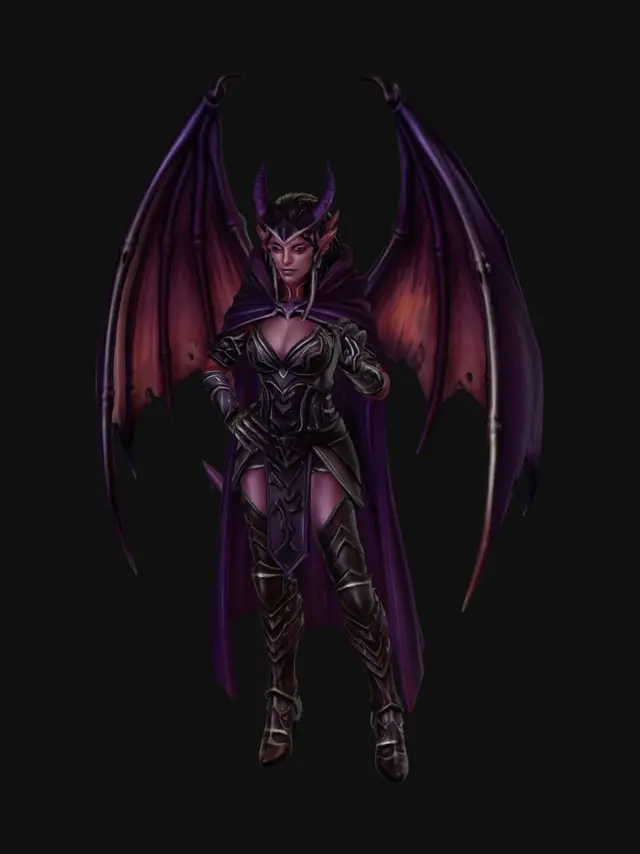 3D model for Crimson Wings of the Dark Sorceress