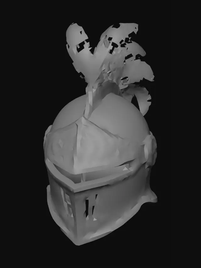 3D model for Crimson Plumed Helmet